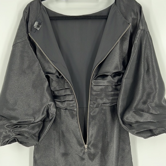 h:ours Cristiano Mini Dress in Black Noir Small - Picture 9 of 11